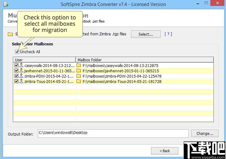 SoftSpire Zimbra Converter下载,邮件转换,邮件迁移