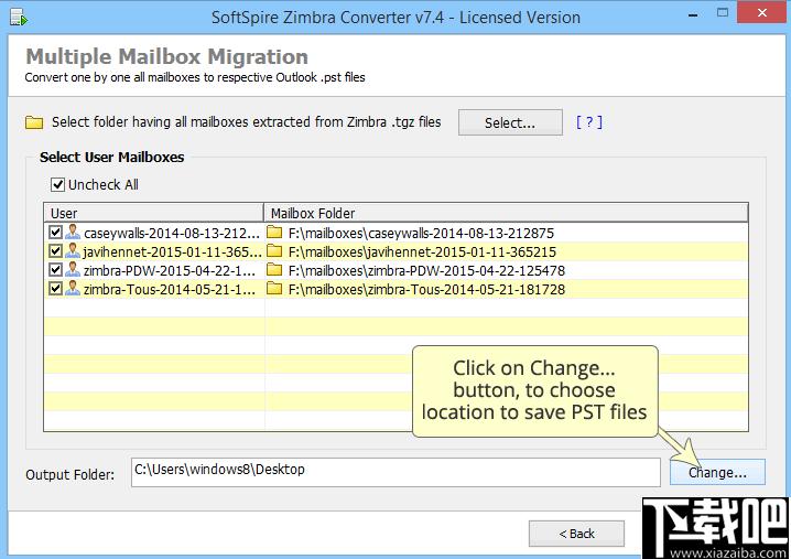 SoftSpire Zimbra Converter下载,邮件转换,邮件迁移